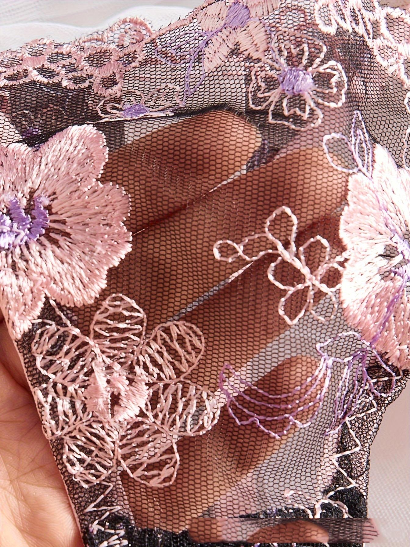 New lace embroidery sexy lingerie design set hollow sexy hot pure desire French high quality hot girl bra