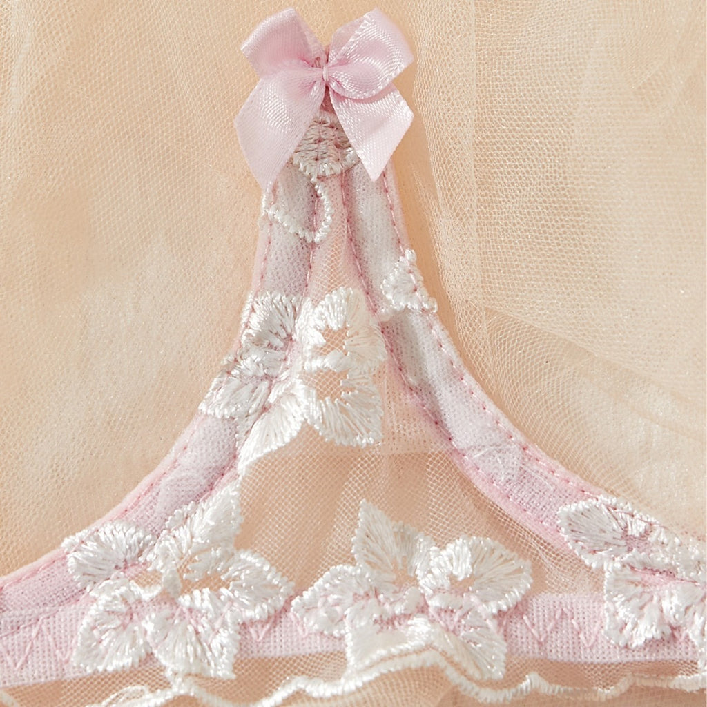 Hot INS Trend French Lace Embroidery Lingerie Set Half Cup Sexy Bra & Panty Set